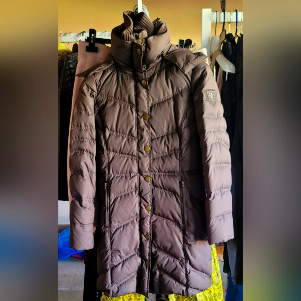 ESPRIT LADIES SMALL PARKA WITH FAUX FUR HOOD